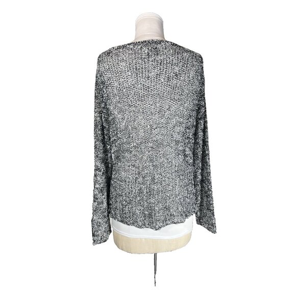 Vintage Chico’s Design open Knit Pullover Sweater Chico’s Size 2 Women’s Size 12 - Picture 3 of 13